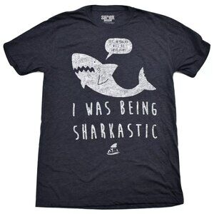 Shark Week Mens A Salad Fine..I Was Being Sharkastic Funny Shirt New Small